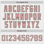Custom Authentic Baseball Jersey - Personalized Medium White with Pink-Green, Custom Name & Number Personalized White Medium