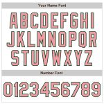 Custom Pink-Green Authentic Baseball Jersey with Personalized Name & Number - White Medium Raglan Sleeves Personalized White