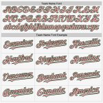 Custom Name Number Baseball Jersey - Personalized Medium Authentic Sleeveless in Pink-Green White Personalized White Medium