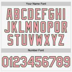 Custom Name Number Baseball Jersey - Personalized Medium Authentic Sleeveless in Pink-Green White Personalized White Medium