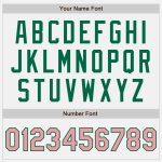 Custom Name Number Personalized Baseball Jersey White Medium Pink-Kelly Green Personalized White Medium Pink-Kelly Green