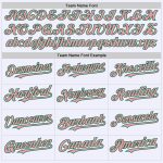 Custom Name and Number Pink Green Mesh Baseball Jersey - Personalized Medium Authentic Throwback Design Personalized White