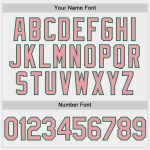Custom Softball Jersey Unisex Two-Button Personalized with Name and Number - Medium White Pink-Kelly Green Personalized White