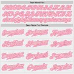 Custom Name & Number Authentic Baseball Jersey - Personalized White Medium Pink-Pink Team Jersey Personalized White Medium