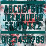 Custom Name and Number Baseball Jersey with 3D Palm Trees Design in Midnight Green-Black - Personalized Hawaii Style Jersey