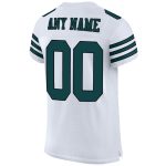 Personalized Midnight Green Black Authentic Football Jersey - Custom White Mesh Jersey Personalized White Midnight Green-Black