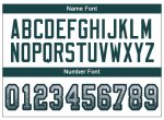 Custom Personalized Football Jersey with Name & Number - White Midnight Green-Black Mesh Drift Style Personalized White Midnight