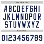 Custom Name Number Authentic Baseball Jersey with 3D Pattern Design in White Navy Curve Lines Personalized White Navy 3D