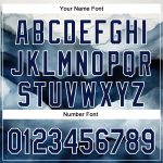 Personalized Watercolor Mountains 3D Pattern White Navy Baseball Jersey Personalized White Navy 3D Pattern Design Watercolor
