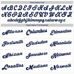 Personalized Authentic Baseball Jersey in White and Navy - Custom Team Apparel Personalized White Navy Authentic Baseball