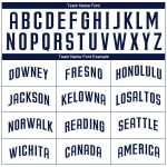 Custom Team Name Number White Navy Baseball Jersey - Personalized Authentic Jersey Personalized White Navy Authentic Baseball