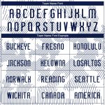 Custom Name Number Volleyball Jersey Personalized White Navy Curve Lines Uniform Personalized White Navy Curve Lines Sublimation