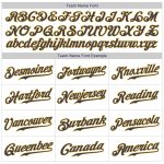 Custom Personalized Baseball Jersey with Name and Number - White Navy Gold Authentic Team Apparel Personalized White Navy-Gold
