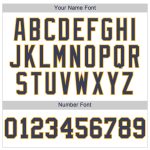 Custom Personalized Baseball Jersey with Name and Number - White Navy Gold Authentic Team Apparel Personalized White Navy-Gold