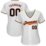 Personalized Authentic Baseball Jersey in White Navy Gold - Custom Team Apparel Personalized White Navy-Gold Authentic Baseball
