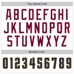 Personalized Authentic Throwback Basketball Jersey - White Navy Gold Design Personalized White Navy-Gold Authentic Throwback