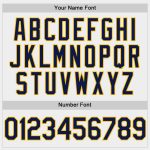 Personalized Navy Gold Softball Jersey Unisex Two-Button Design - Customizable White Personalized White Navy-Gold Two-Button