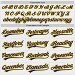 Personalized Navy Gold Softball Jersey Unisex Two-Button Design - Customizable White Personalized White Navy-Gold Two-Button