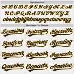 Custom Name Number Softball Jersey Unisex | Personalized Two-Button White Navy-Gold Team Gear Personalized White Navy-Gold