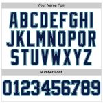 Personalized Team Performance T-Shirt with Custom Name & Number - White Navy Gray-Aqua Long Sleeve Personalized White Navy