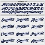 Custom Name and Number Authentic Baseball Jersey | Personalized White Navy-Gray Team Jersey Personalized White Navy-Gray