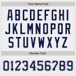 Custom Name and Number Authentic Baseball Jersey | Personalized White Navy-Gray Team Jersey Personalized White Navy-Gray