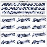 Custom Name and Number Baseball Jersey - Personalized Authentic White Navy-Gray Raglan Sleeves Personalized White Navy-Gray