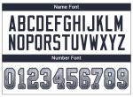 Custom Name & Number Personalized Mesh Drift Fashion Football Jersey - White Navy-Gray Personalized White Navy-Gray Mesh