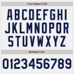 Custom Personalized Navy Gray Pinstripe Baseball Jersey with Name and Number - Authentic Team Apparel Personalized White