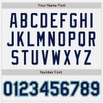 Custom Softball Jersey with Name & Number - Unisex Two-Button in White, Navy, Gray, Teal Personalized White Navy Gray-Teal