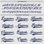 Custom Name Number Hockey Jersey - Personalized White Navy Team Jersey Personalized White Navy Hockey Jersey Team Custom