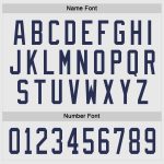 Custom Name Number Hockey Jersey - Personalized White Navy Team Jersey Personalized White Navy Hockey Jersey Team Custom