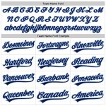 Personalized 3D Pattern Baseball Jersey - Custom Name & Number in White Navy-Light Blue Design Personalized White Navy-Light