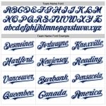 Custom Name Number Baseball Jersey - Personalized White Navy-Light Blue Authentic Raglan Sleeves Team Apparel Personalized