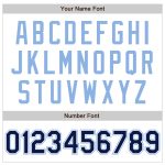 Custom Name Number Baseball Jersey - Personalized White Navy-Light Blue Authentic Raglan Sleeves Team Apparel Personalized