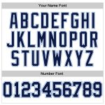 Custom Name Number Baseball Jersey - Personalized Authentic Sleeveless in White Navy-Light Blue Personalized White Navy-Light