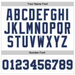 Custom Name Number Basketball Jersey - Personalized White Navy Light Blue Authentic Throwback Personalized White Navy-Light