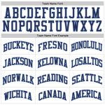 Custom Name Number Basketball Jersey - Personalized White Navy Light Blue Authentic Throwback Personalized White Navy-Light