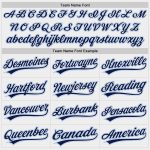 Custom Team Softball Jersey Personalized Name & Number Unisex Two-Button in White/Navy-Light Blue Personalized White Navy-Light