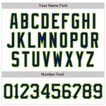 Customizable 3D Pattern Baseball Jersey - White Navy Neon Green Abstract Design, Team Name & Number, Authentic Apparel Personalized
