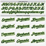 Custom Personalized Baseball Jersey with Name and Number - White Navy Neon Green Sleeveless Authentic Design Personalized