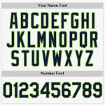 Custom Personalized Baseball Jersey with Name and Number - White Navy Neon Green Sleeveless Authentic Design Personalized