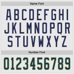 Customizable Hockey Jersey - Personalized Navy-Neon Green with Team Name & Number, White Design Personalized White Navy-Neon