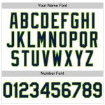 Personalized Custom Name and Number Baseball Jersey - White Navy Neon Green Authentic Team Wear Personalized White Navy-Neon