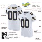 Personalized Authentic Football Jersey in White, Navy and Old Gold Mesh Personalized White Navy-Old Gold Mesh Authentic Football