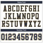 Custom Authentic Football Jersey with Personalized Name and Number - White Navy Old Gold Mesh Personalized White Navy-Old