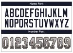 Custom Personalized Football Jersey with Name and Number - White Navy Old Gold Mesh Drift Team Apparel Personalized White