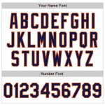 Custom Name and Number Authentic Baseball Jersey in White, Navy, and Orange - 3 Colors, Arm Shapes Personalized White Navy-Orange