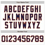 Customizable 3D Pattern Baseball Jersey - Personalized Name & Number in White Navy Orange, Sharp Design, Team Spirit Personalized