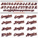 Personalized Authentic Baseball Jersey in White, Navy, and Orange Colors Personalized White Navy-Orange Authentic Baseball